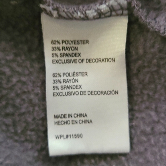 𝅺3/$20 Weatherproof Vintage Gray Quarter Zip Pullover - Picture 4 of 5